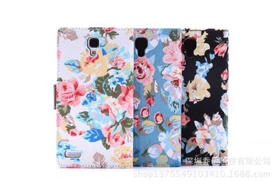 新款紅米NOTE花布皮套 三角支架與插卡功能兼具的手機保護殼